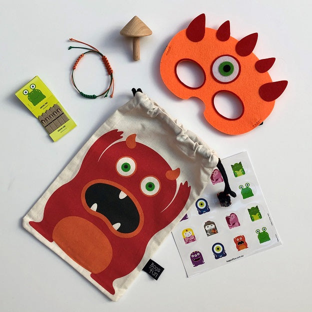 Orange Monster Fun Bag